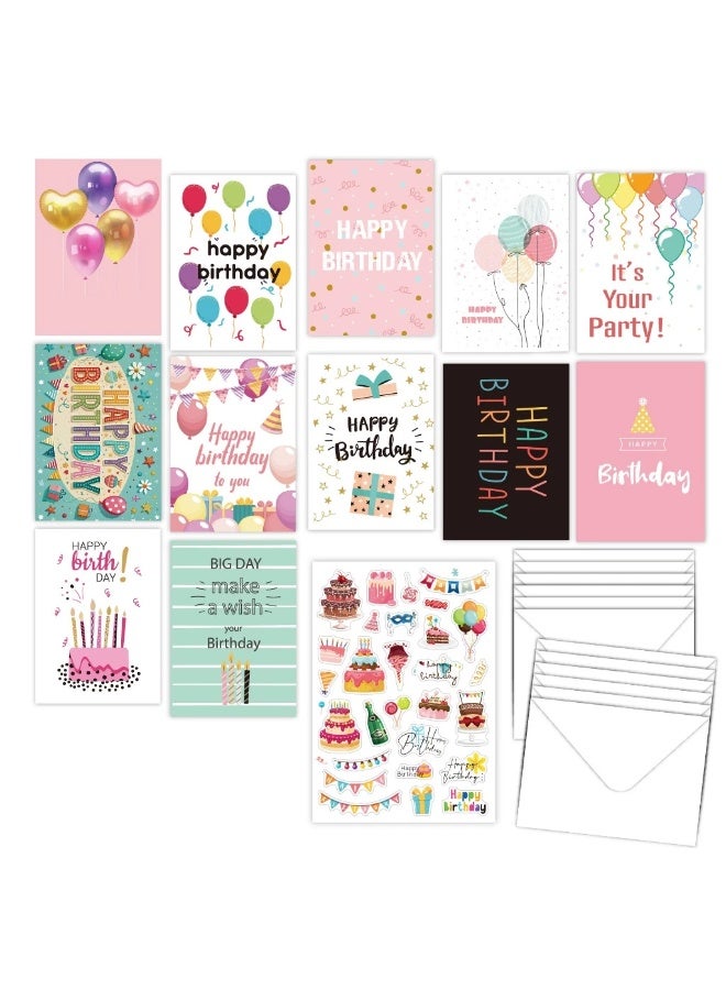 Capstro Birthday Greeting Cards Set – Cards with Envelopes for Handwritten Messages, Celebrations & Creative Gifting | Party & Craft Card Collection – Playful Design Style - Image 2